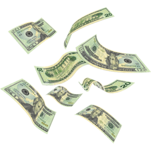 Falling money PNG-15436